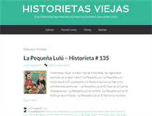 Tablet Screenshot of historietasviejas.com